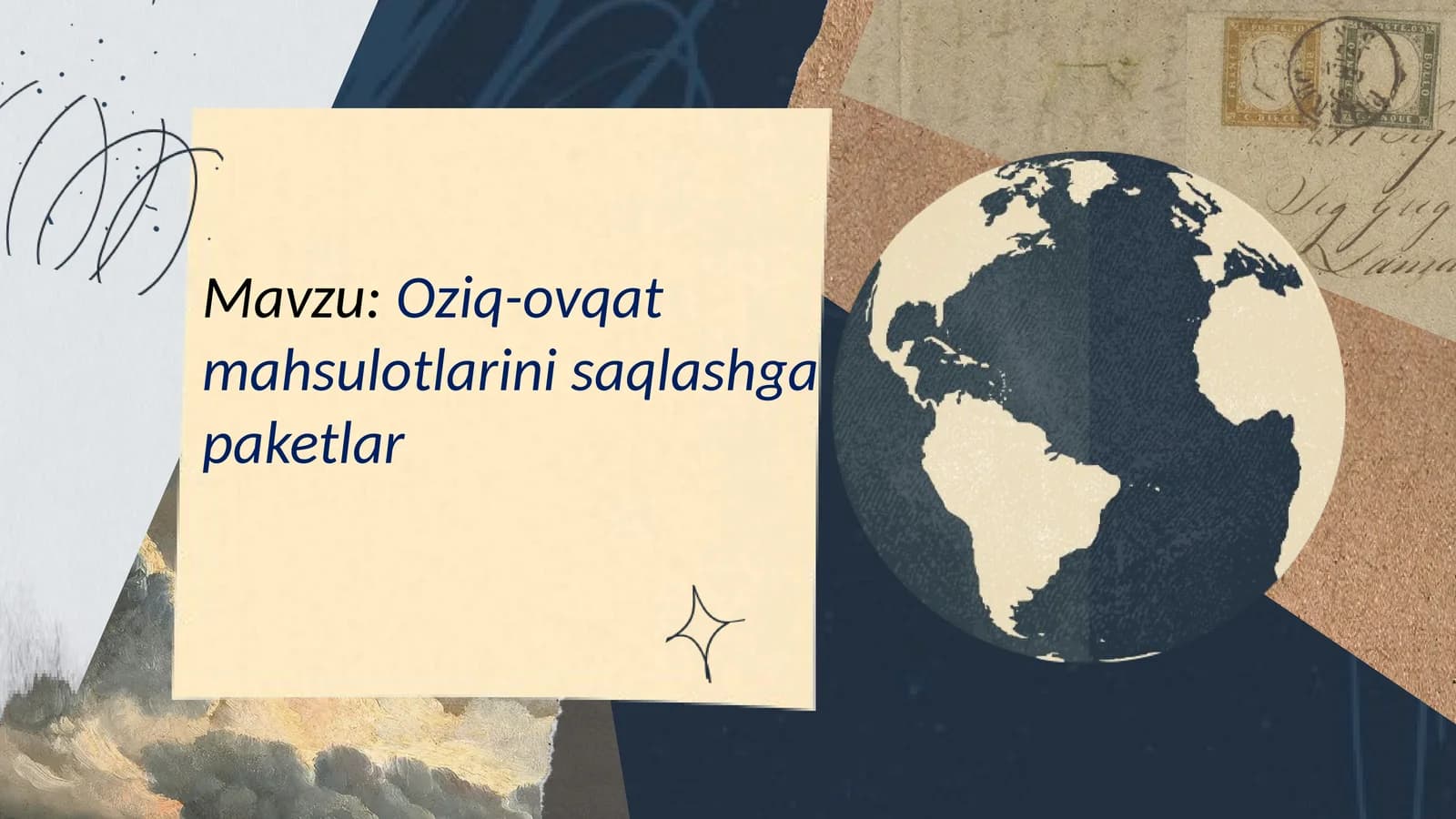 Oziq-ovqat mahsulotlarini saqlash paketlari