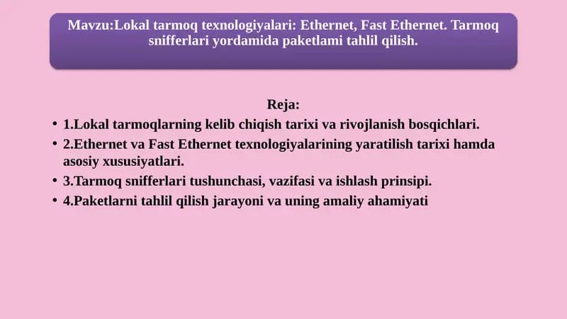 Lokaltarmoqlarning kelibchi qishti varivojlanish bosqichlari