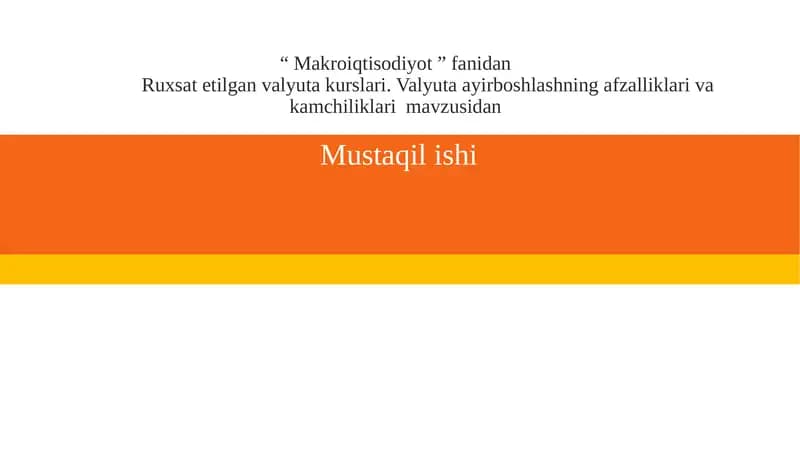Ruxsat etilgan valyuta kurslari