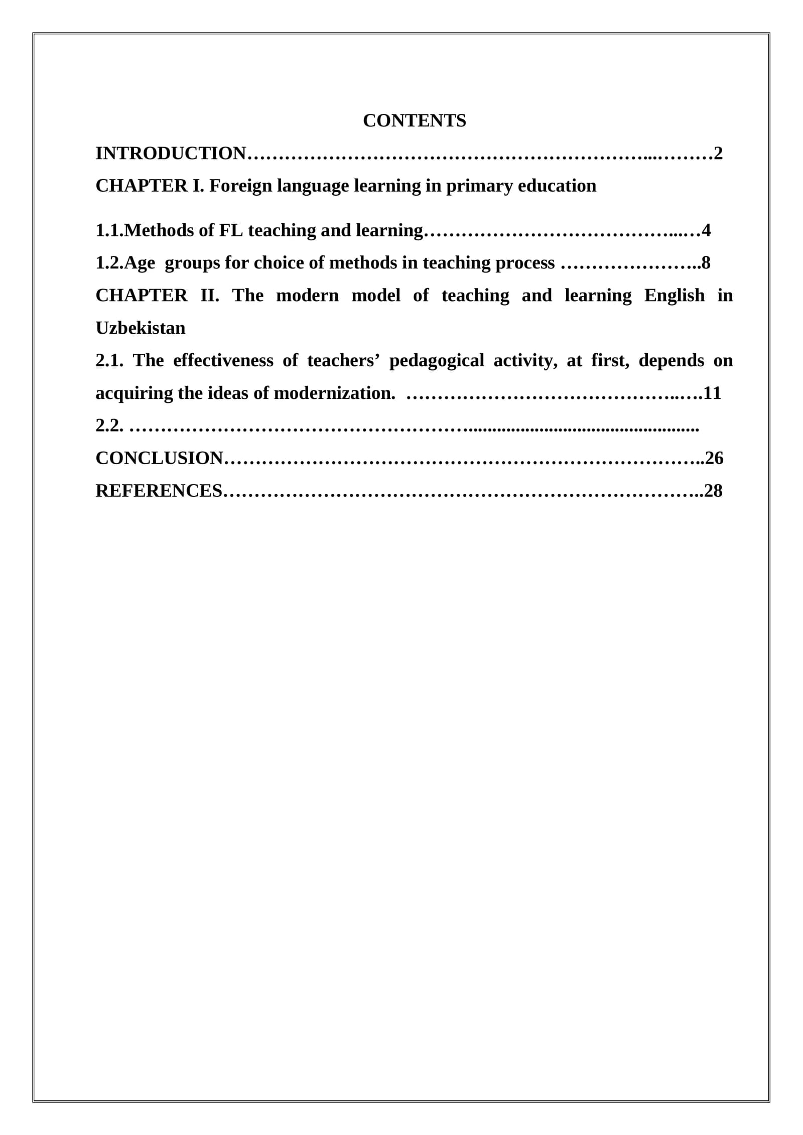 Foreign language learning in primary education