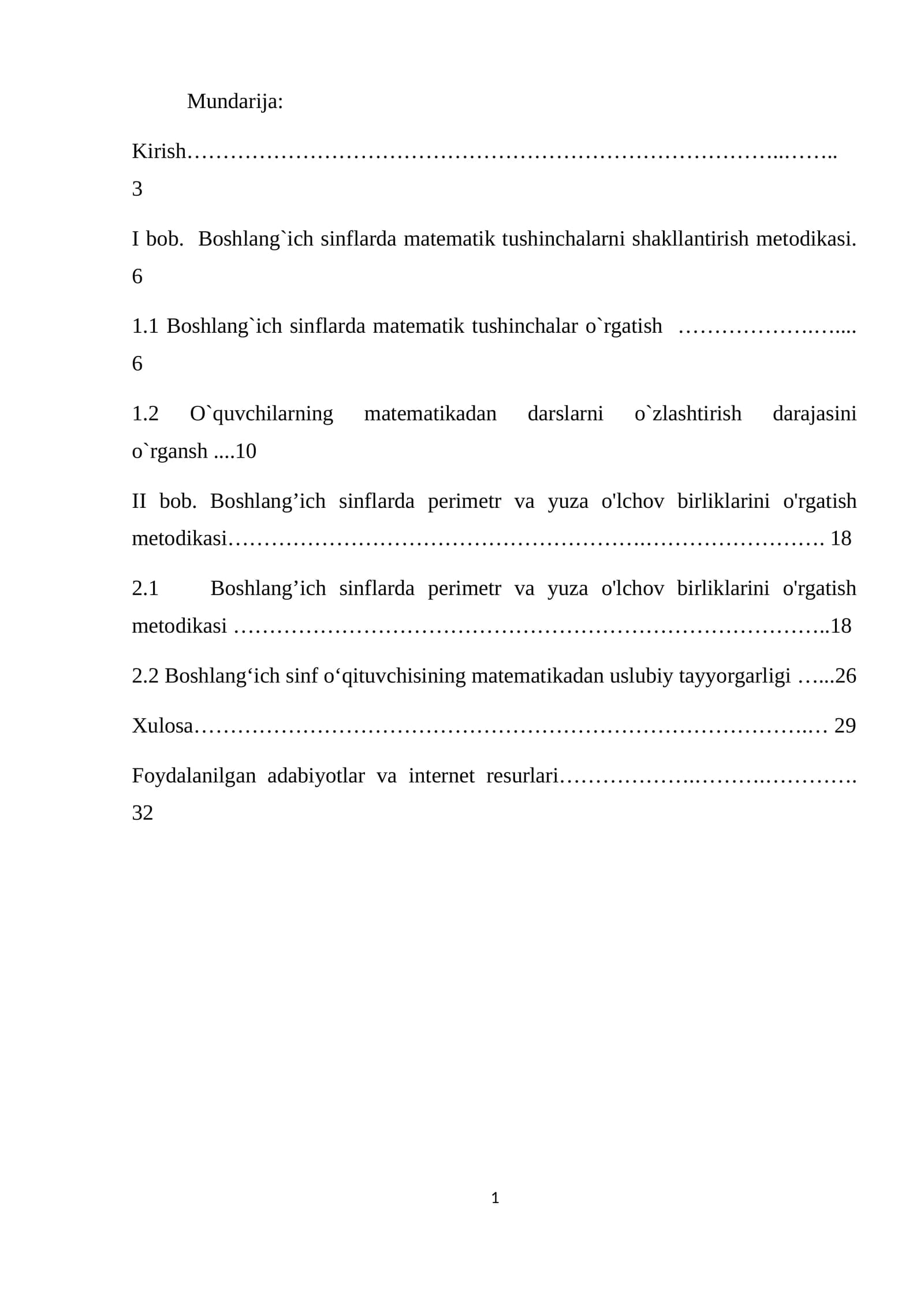 Boshlang'ich sinflarda matematik tushinchalarni shakllantirish metodikasi
