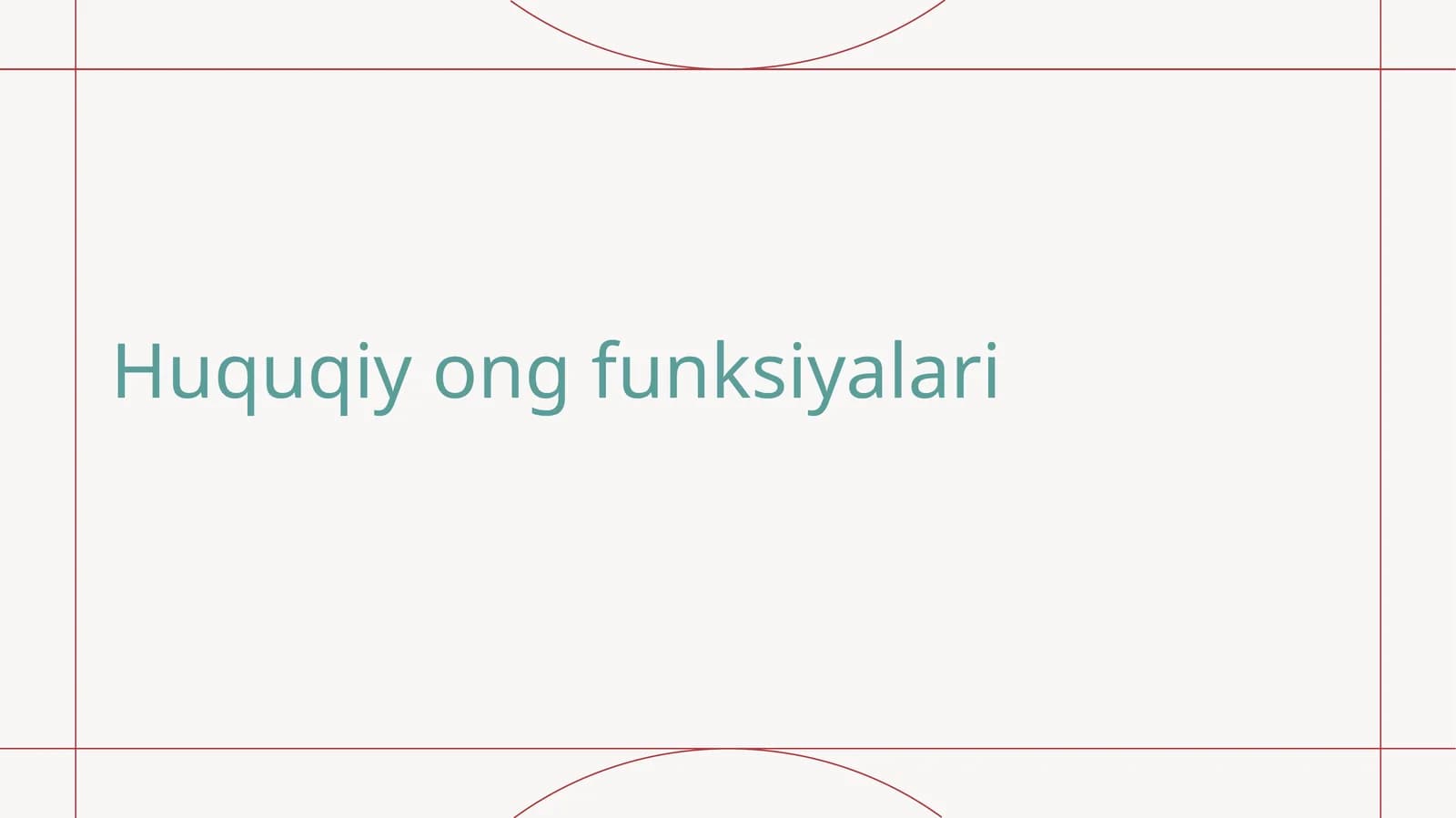 Huquqiy ong funksiyalari
