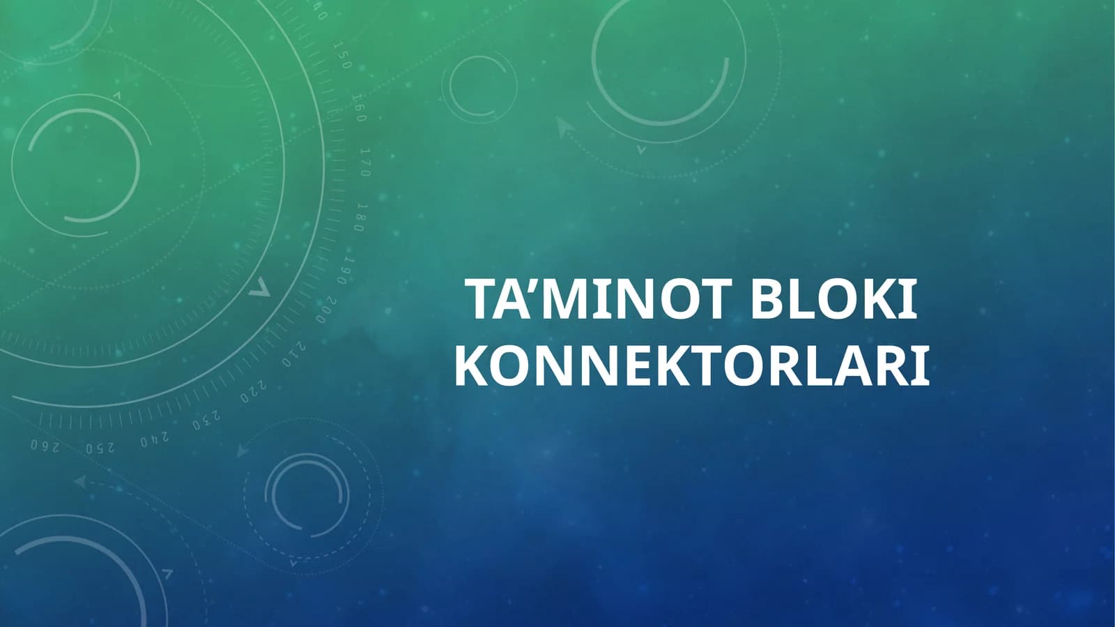 Ta’minot bloki konnektorlari
