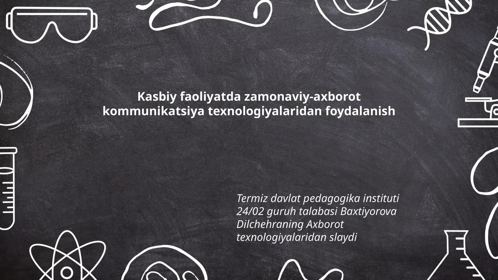 Axborot texnologiyalaridan foydalanish