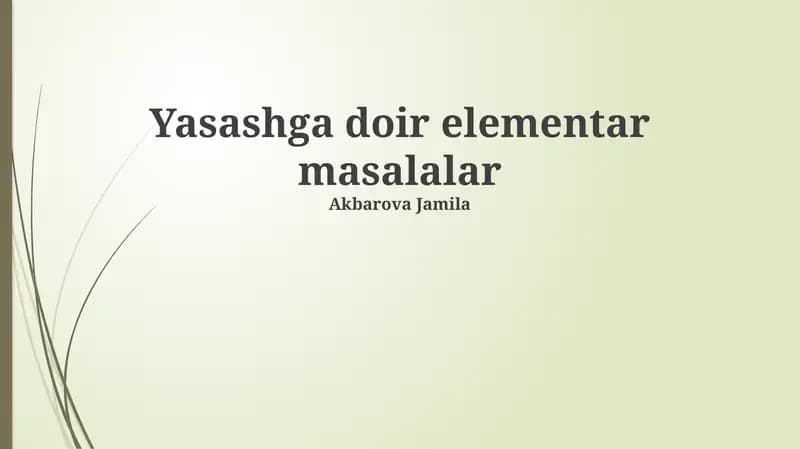 Mehribonlikning sodda muammolari
