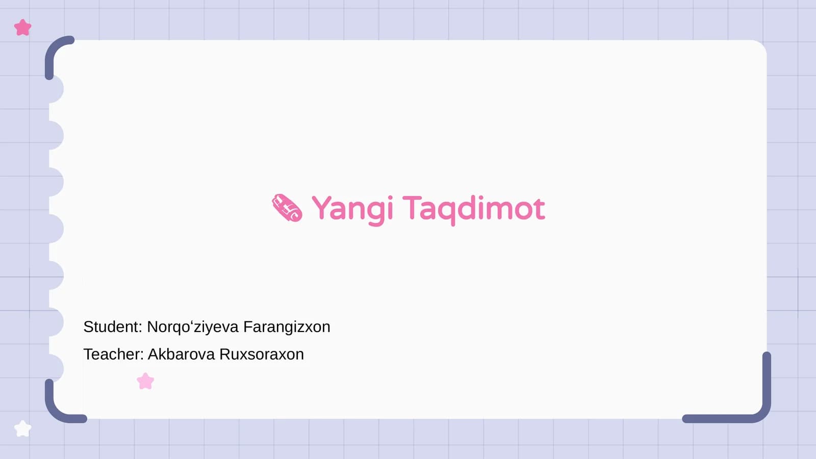 Yangi Taqdimot