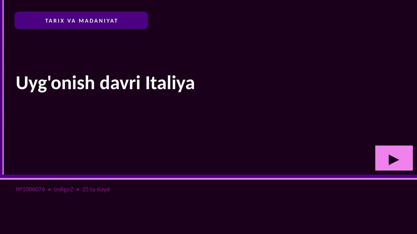 Uyg'onish davri Italiya