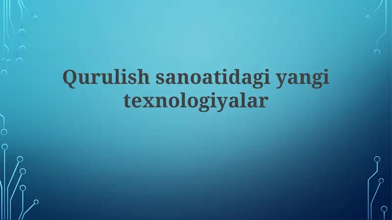 Ekologik qurilish materiallari