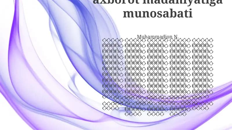 BMT va Yuneskoning media savodxonlik va axborot madaniyatiga munosabati