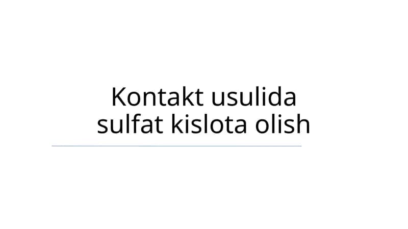 Nam Havzalik Kislota Jarayoni