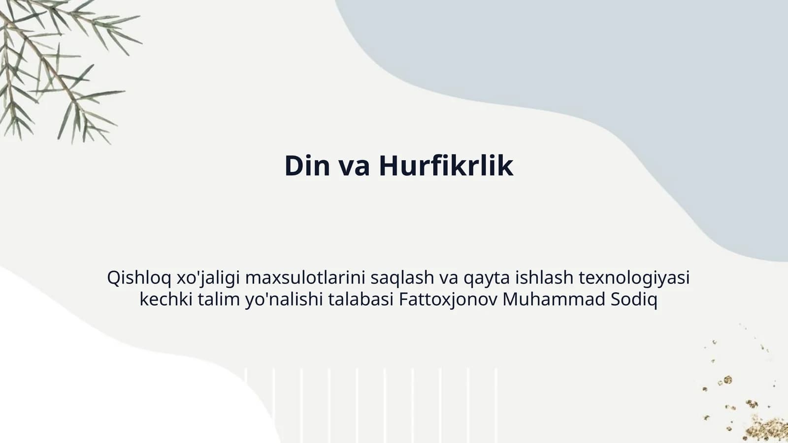 Din va Hurfikrlik