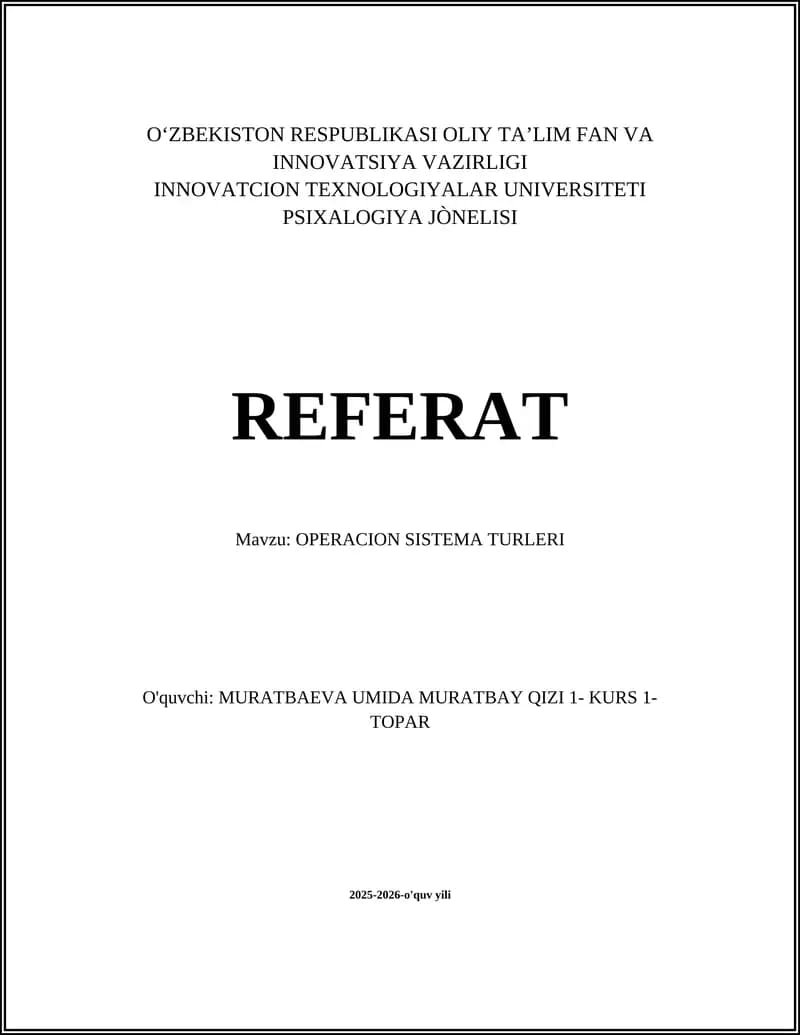 OPERACION SISTEMA TURLERI