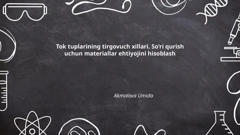 Tok tuplarining tirgovuch xillari