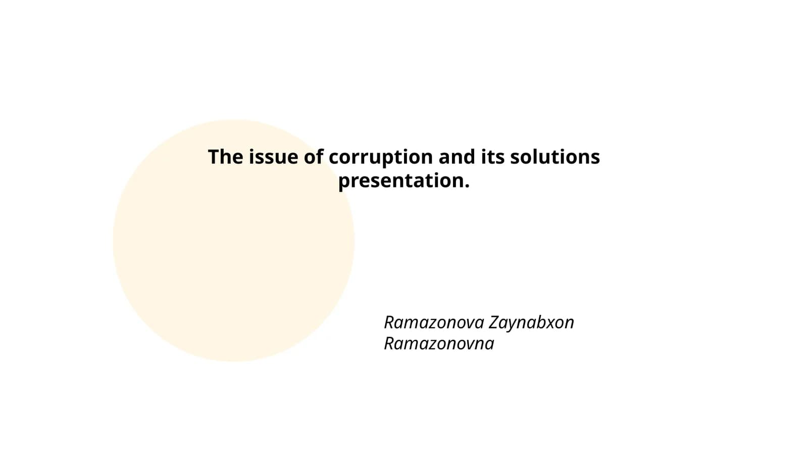 Korrupsiyaning sabablari