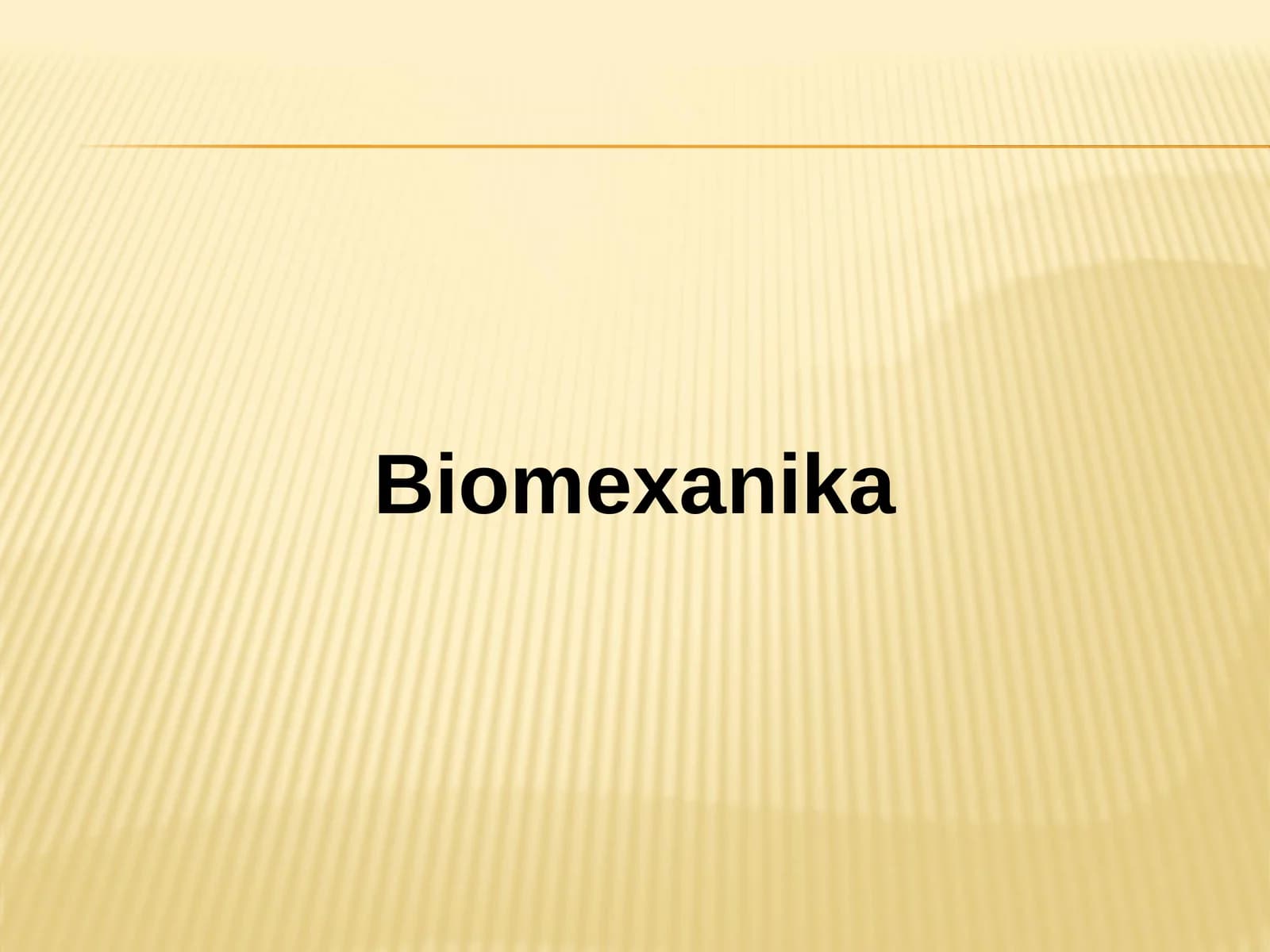 Biomexanika