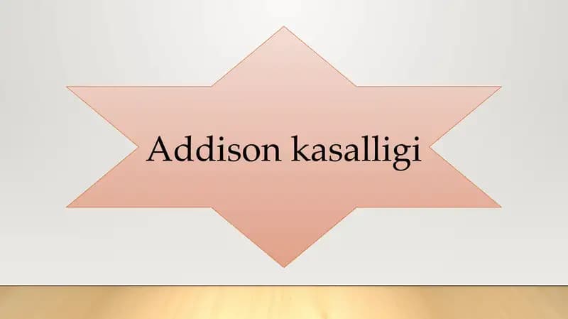 Addison kasalligi