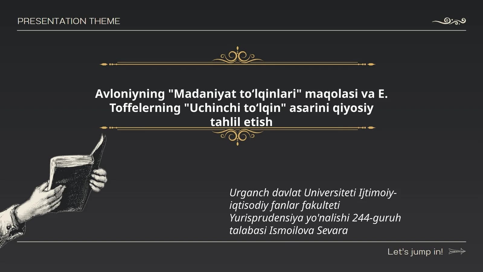 Madaniyat toʻlqinlari va Uchinchi toʻlqin qiyosiy tahlil