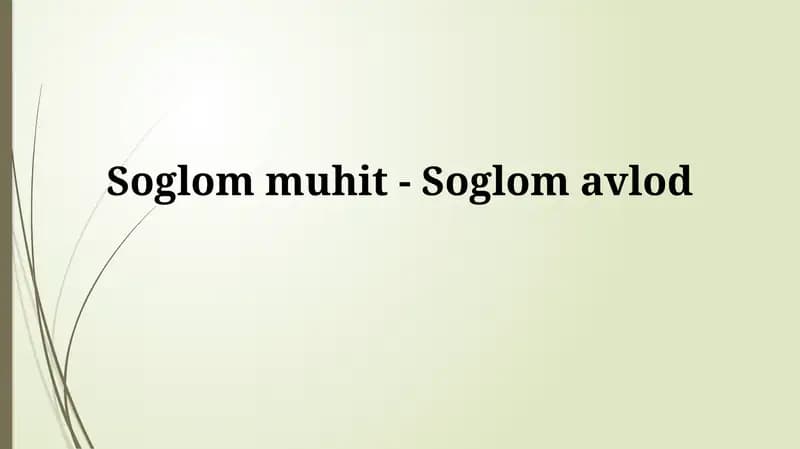 Sog'lom muhit -Soglomavlod