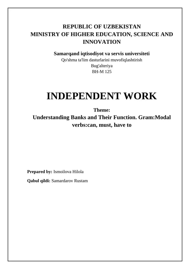 Core Functions and Services of Banks