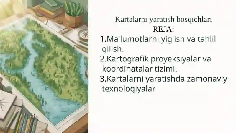 Kartalarni yaratish bosqichlari