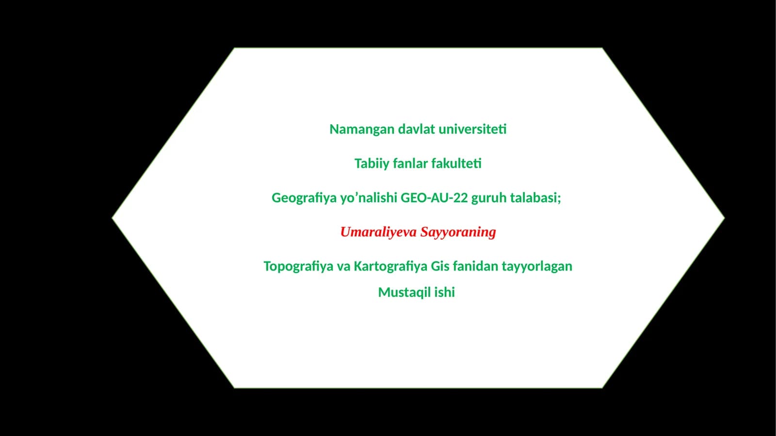 Geodezik tayanch tarmoqlar va burchako'lchash usullarini o'rganish