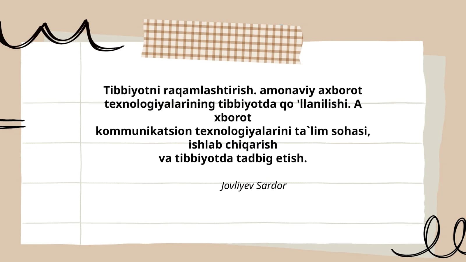 Tibbiyotni raqamlashtirish