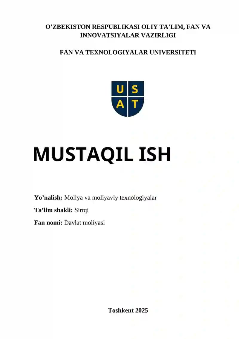 Davlat moliyasi