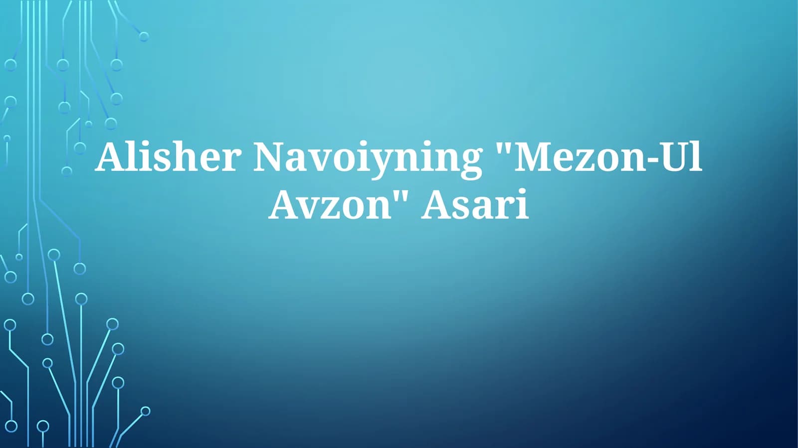 "Mezon-Ul Avzon" Asari