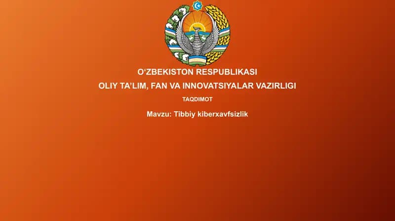 Tibbiykiberxavfsizlik