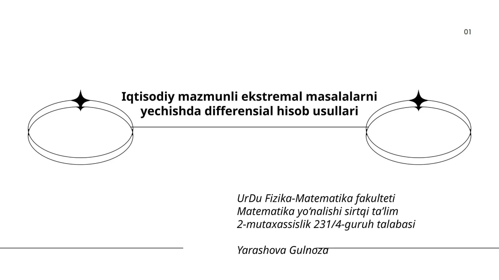 Iqtisodiy mazmunli ekstremal masalalarni yechishda differensial hisob usullari