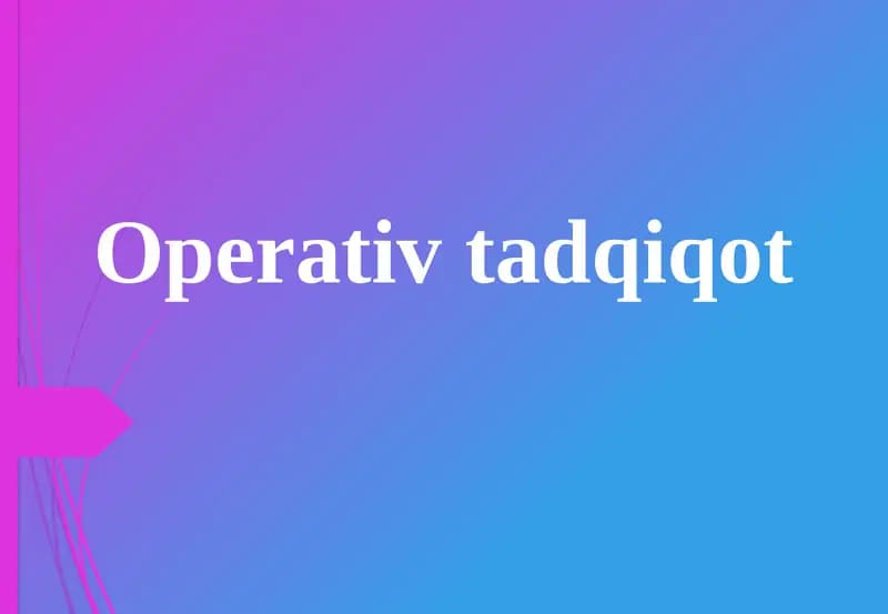 Operativ tadqiqot