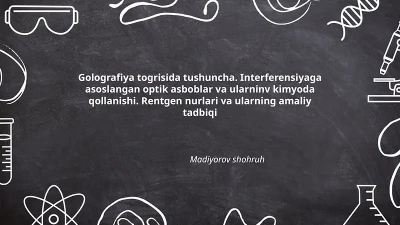 Golografiya togrisida tushuncha