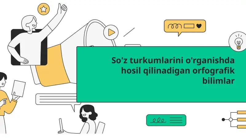 So'z turkumlarini o'rganish