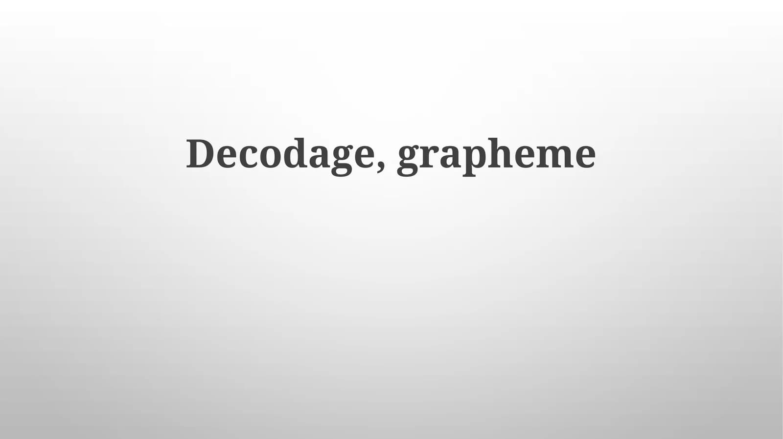 Phonèmes et Graphèmes: La Correspondance
