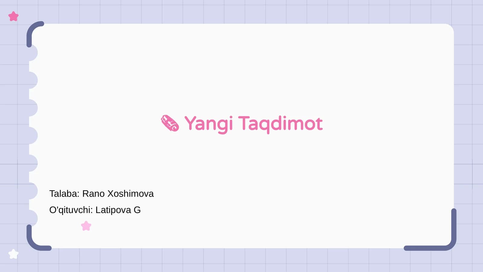 Yangi Taqdimot