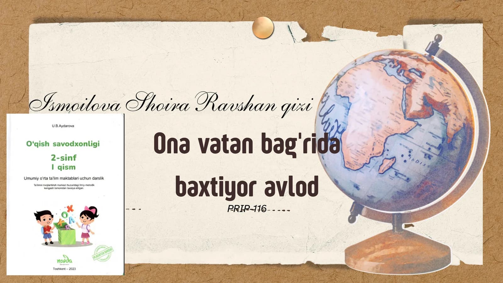 Ona vatan bag'rida baxtiyor avlod