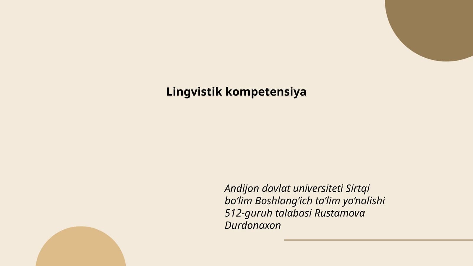 Lingvistik kompetensiya