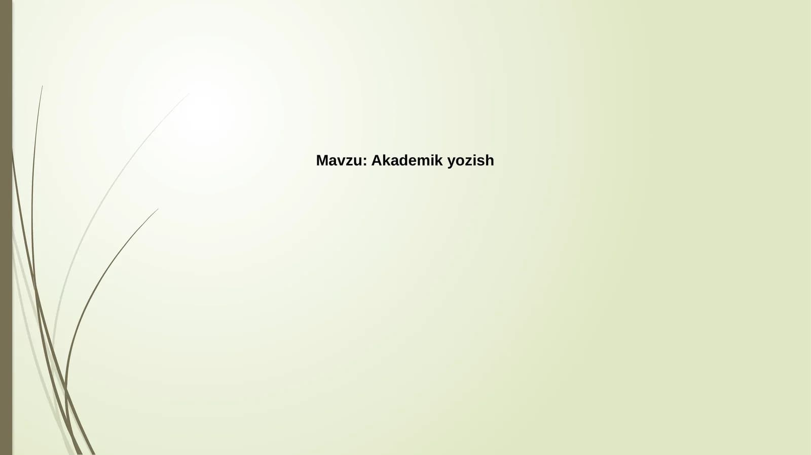 Akademik yozish