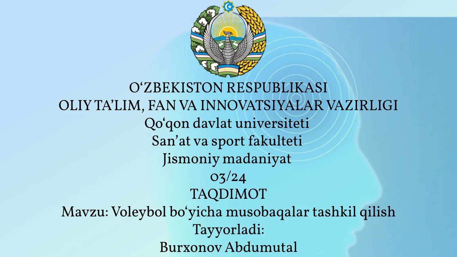 Voleybol boʻyicha musobaqalar tashkil qilish