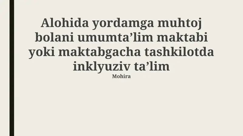 Inklusiv ta'lim: Ta'rif va afzalliklari