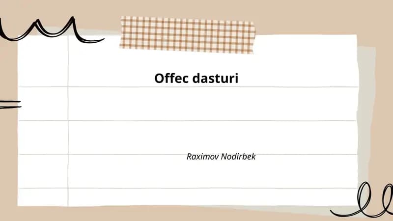 Offec dasturi