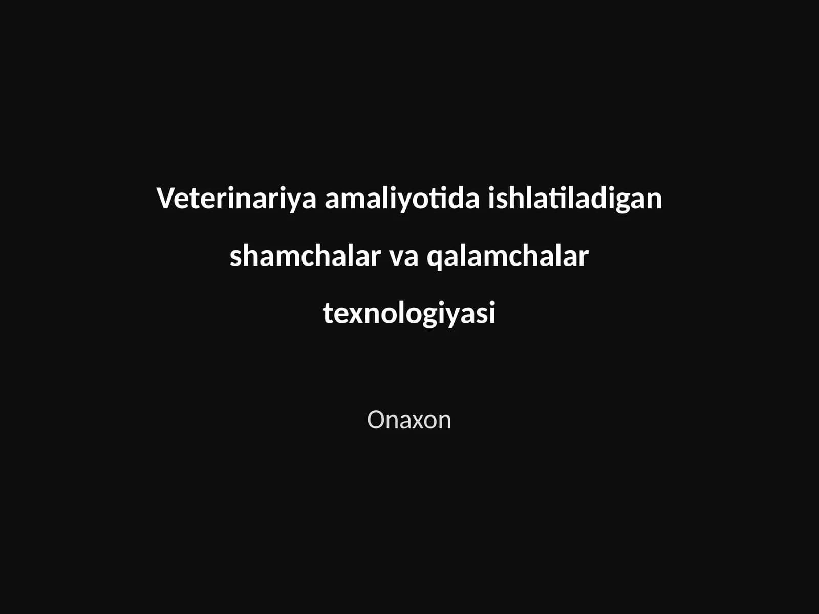 Shamchalar va qalamchalar texnologiyasi