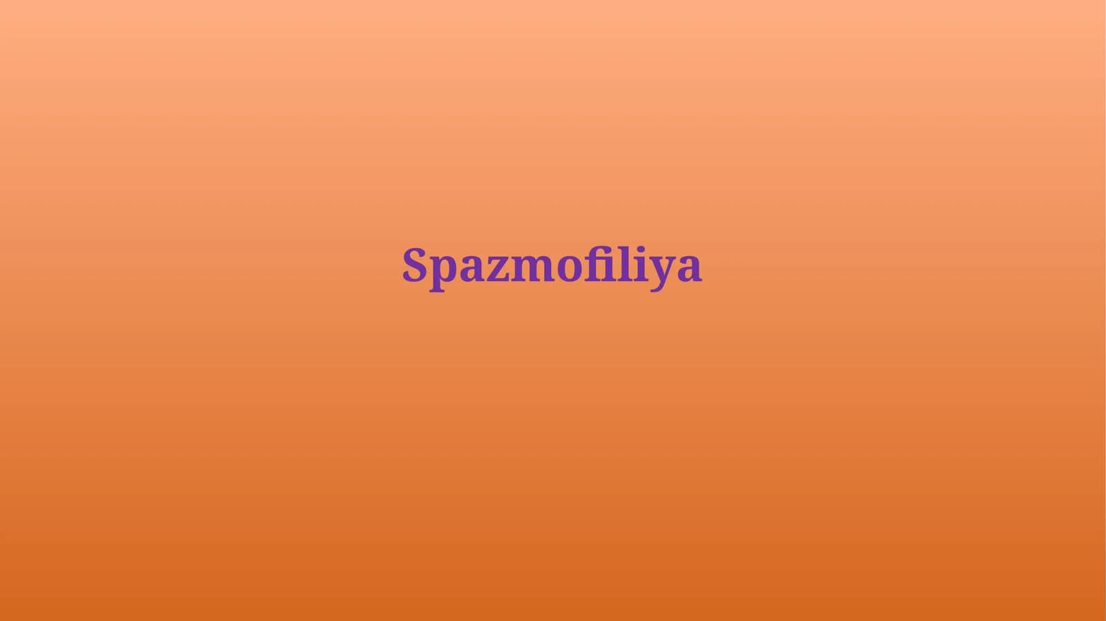 Spazmofiliya