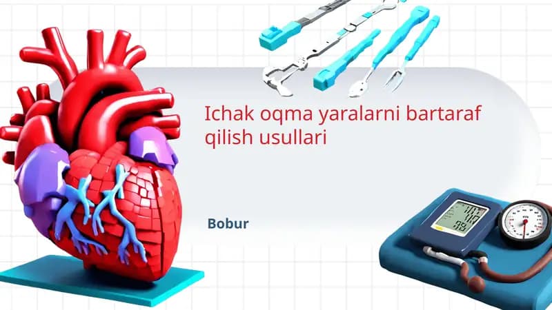 Ichak oqma yaralarni bartaraf qilish usullari