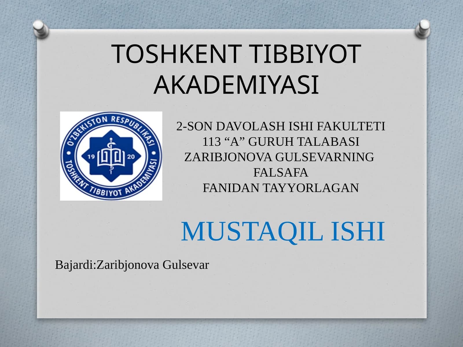 G’ARB FALSAFASI