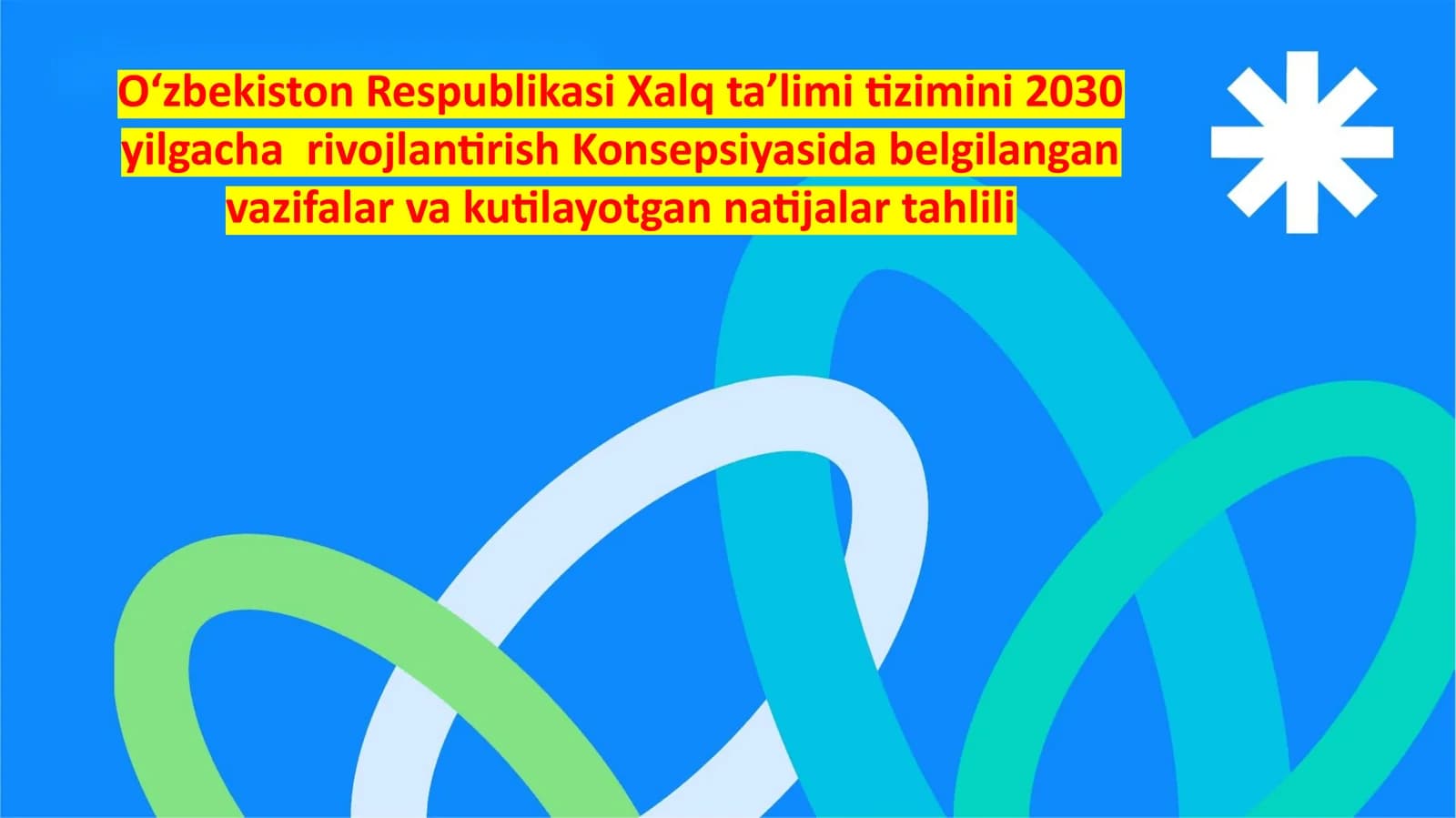 O‘zbekiston Respublikasi Xalq ta’limi tizimini 2030 yilgacha PISA reytingida