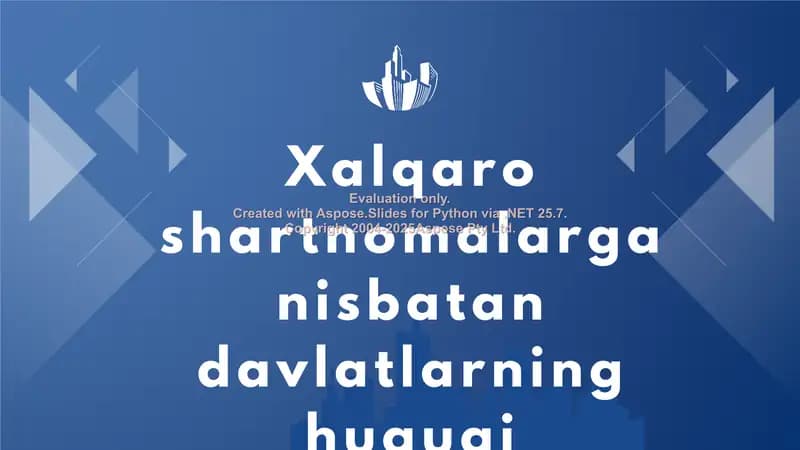 Xalqaro shartnomalarga nisbatan davlatlarning huquqi