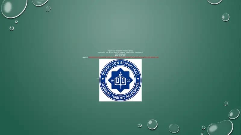 Renovaskulyar gipertenziyani endovaskulyar davolash