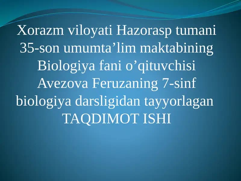 Delfinlar haqida taqdimot