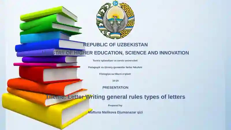 Letter Writing general rules types of letters